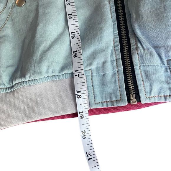 Diesel De Bruce Womens Bomber Jacket Reversible Coat Pink - Picture 15 of 15